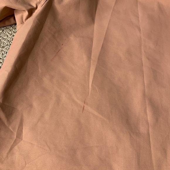 JoyLab Womens Rain Jacket Size XS Pink Long Sleeve Full Zip Snap Pocket Collared - Picture 9 of 14